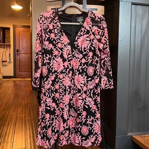 Floral Embroidered Adrianna Papell Dress